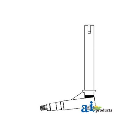 A & I Products LH/RH Keyed Spindle, used on WF2917 axle 6.5" x21" x5" A-WF29180